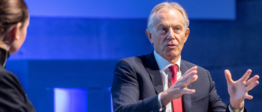 Tony Blair zeigte sich als überzeugter Europäer. (Bild: A Heddergott / TUM)
