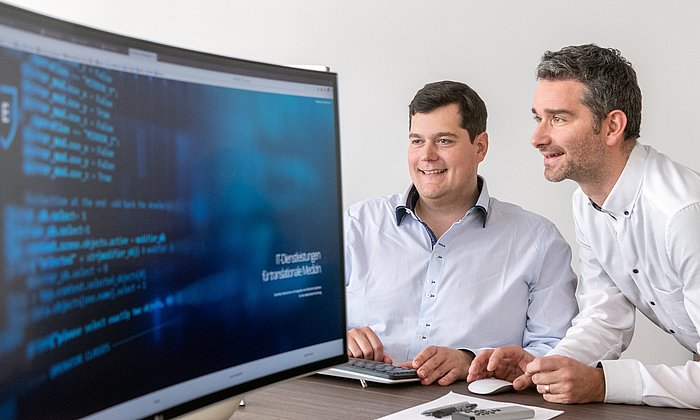 Die Bitcare-Gründer Florian Kohlmayer (links) und Andreas Lehmann