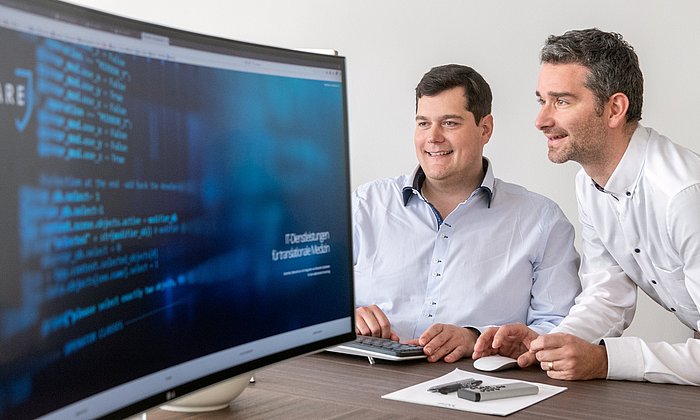 The two founders of the Start-up Bitcare: Florian Kohlmayer (left) and Andreas Lehmann