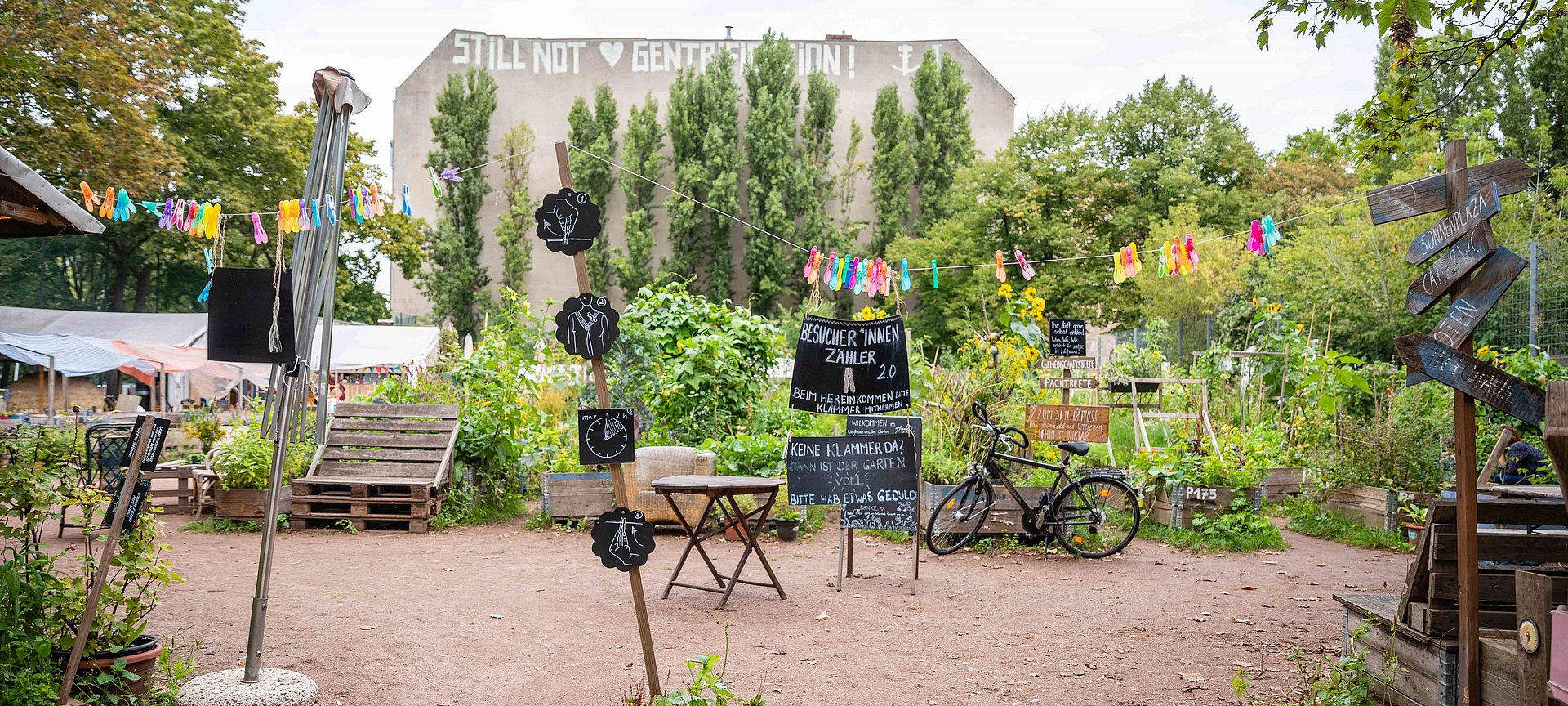 Urban gardens can provide habitats for plant and animal species and their complex interactions, and also provide cooling mechanisms to reduce urban heat.