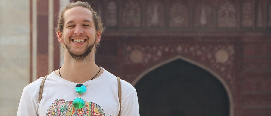 Six months in India: TUM student Simon Lutz was involved in an environmental project at the Ganges. (Photo: private)