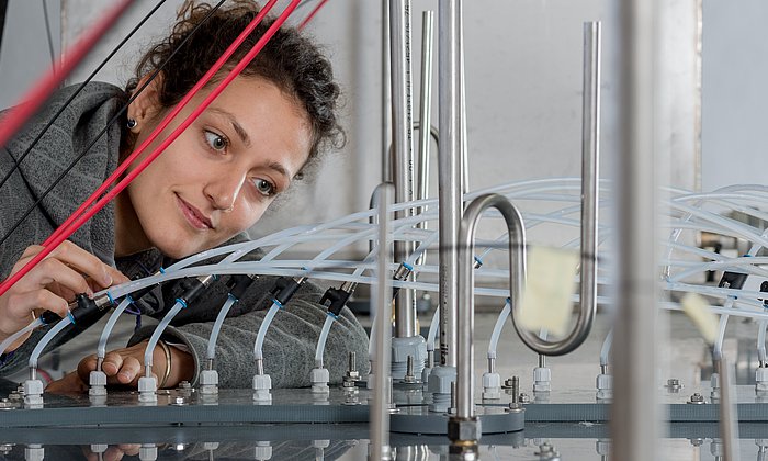 Scientist in a water research lab.