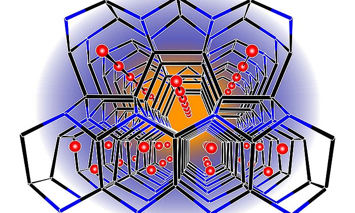 Lithium borosilicid framework - Image: T. Fässler, M. Zeilinger/TUM