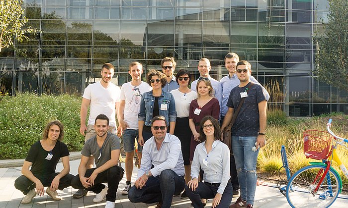 The start-up teams at Silicon Valley. (Image: TUM)