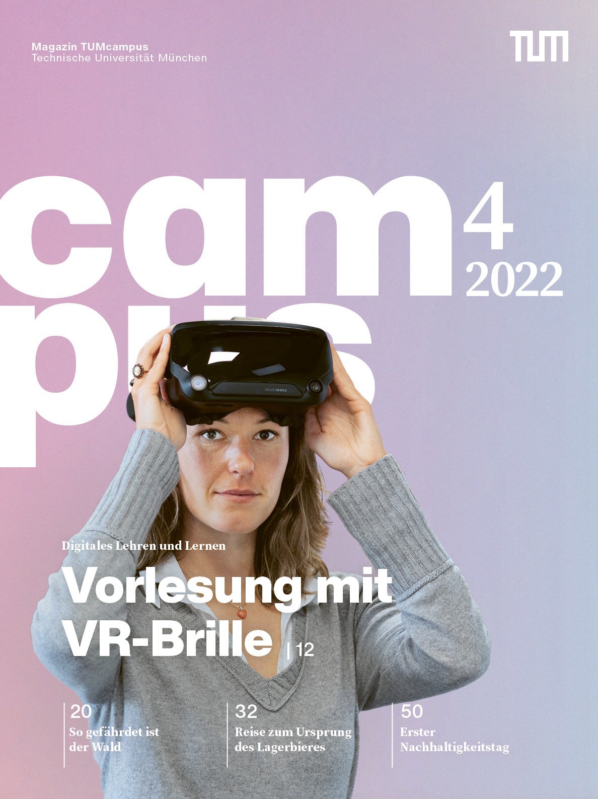 Titelseite der Ausgabe TUMcampus 4/2022