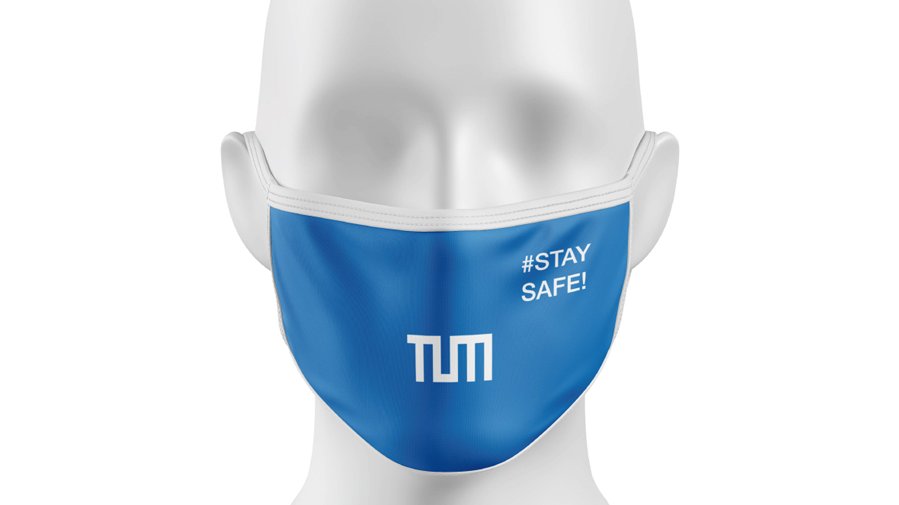 Gesichtsmaske mit TUM-Logo