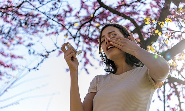 Aus einer Allergie kann sich allergisches Asthma entwickeln. 