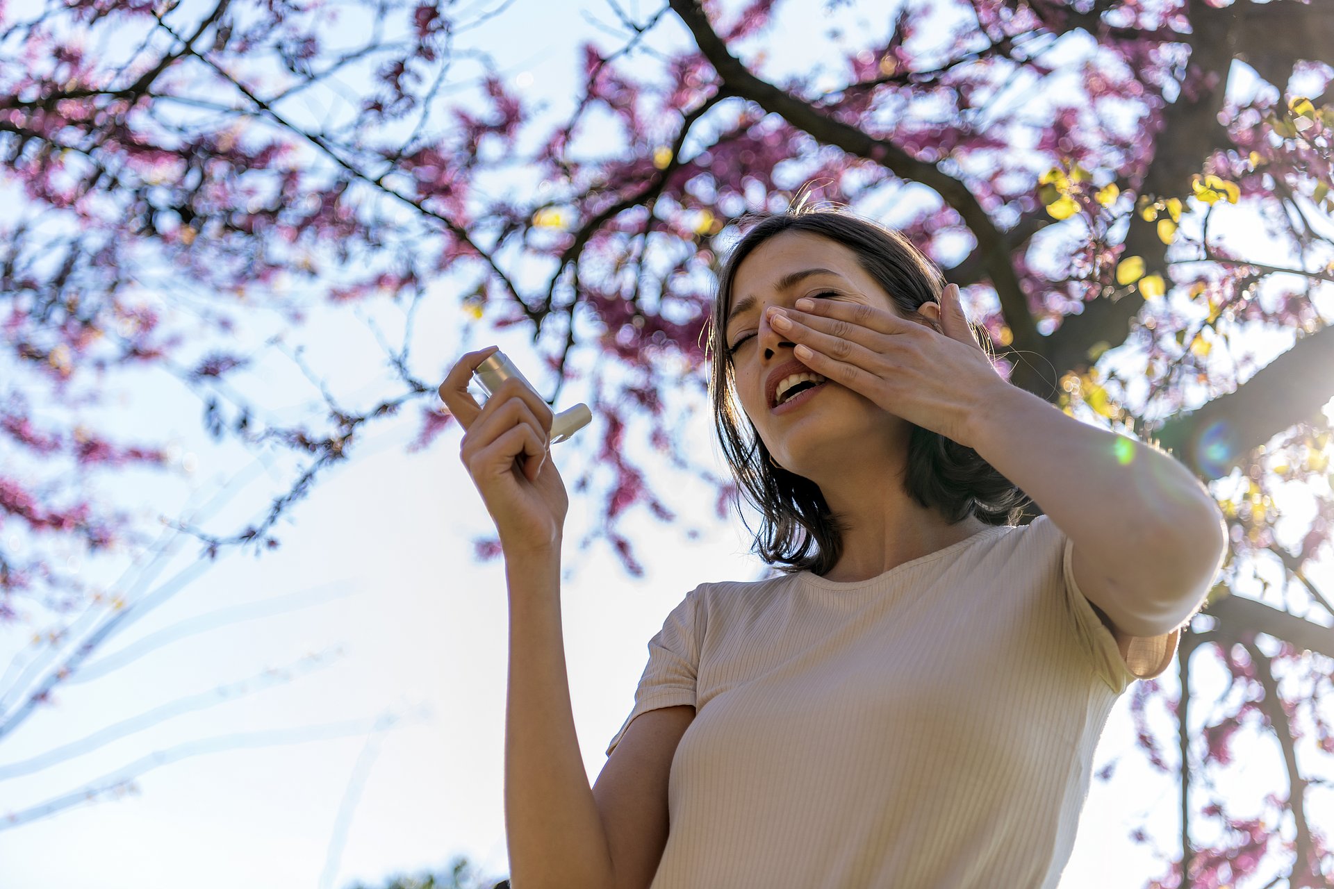 Aus einer Allergie kann sich allergisches Asthma entwickeln. 