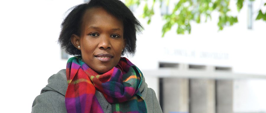 Anne Nyokabi from Kenya is a TUM student and was granted a “Deutschlandstipendium”. (Photo: Maren Willkomm)