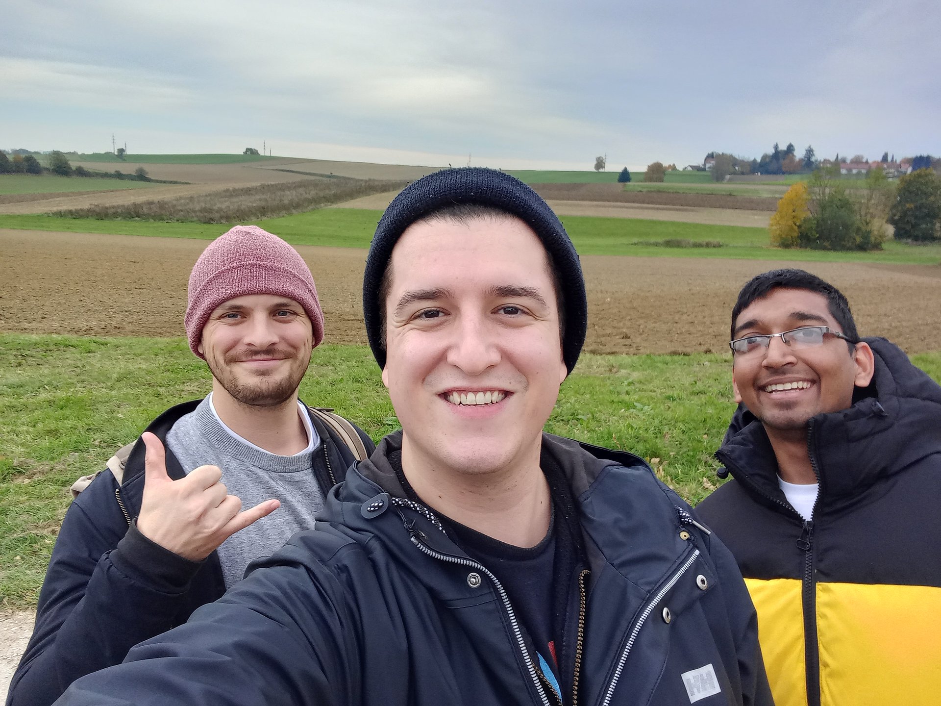 The three young founders of “RAISE Agriculture” (from left to right): Magnus Baumann, James Specker and Abir Bhattacharyya.