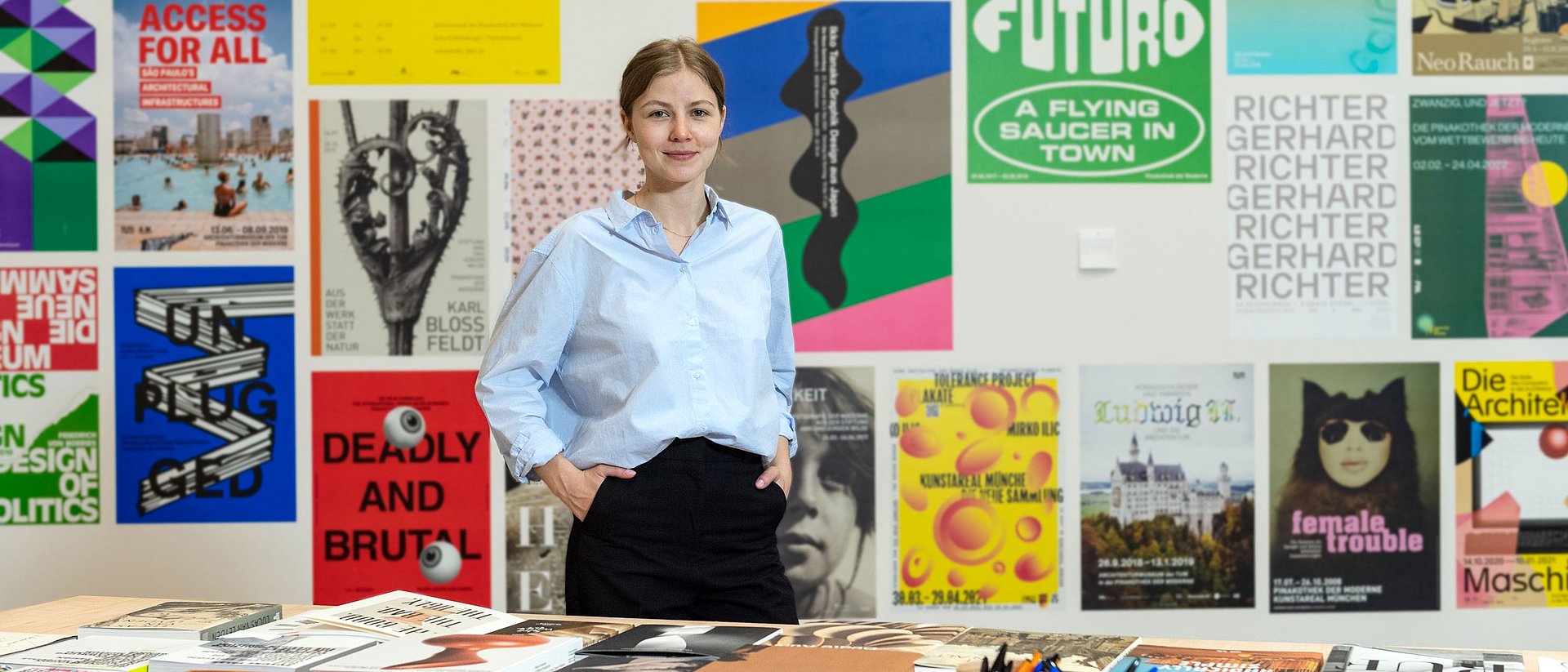 TUM student and curator of the anniversary exhibition at the Pinakothek der Moderne