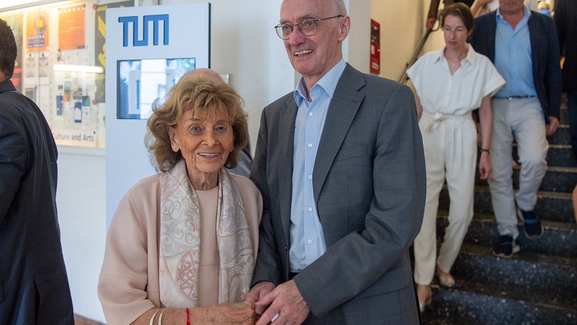 Charlotte Knobloch, President of the Jewish Community of Munich and Upper Bavaria, and TUM Emeritus Winfried Nerdinger, founding director of the Munich Documentation Center. Charlotte Knobloch, President of the Jewish Community of Munich and Upper Bavaria, and TUM Emeritus Winfried Nerdinger, founding director of the Munich Documentation Center.