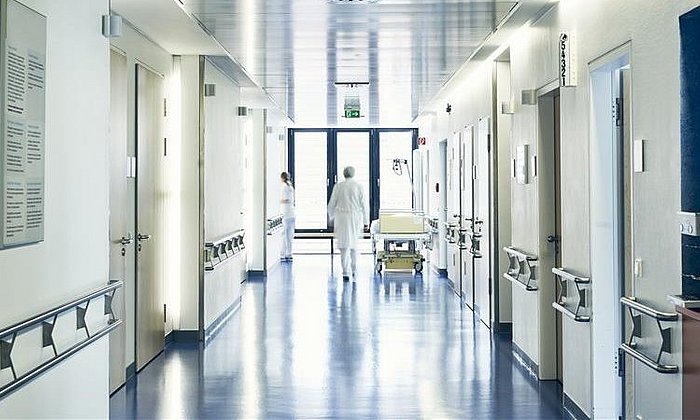 A corridor in a hospital