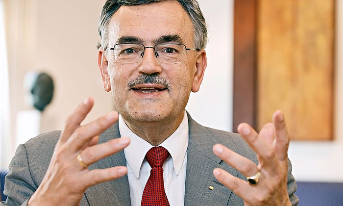 TUM President Wolfgang A. Herrmann wants to strengthen the German science system. (Image: A. Heddergott / TUM)