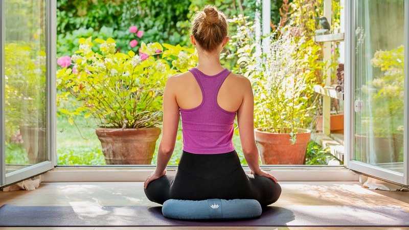 Woman meditating