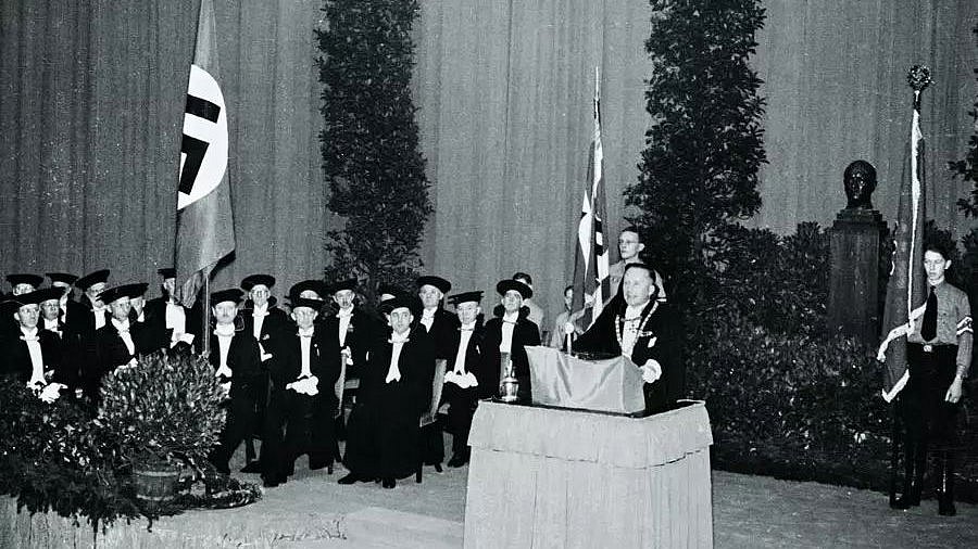 THM Rector Lutz Pistor at the Dies Academicus 1940.