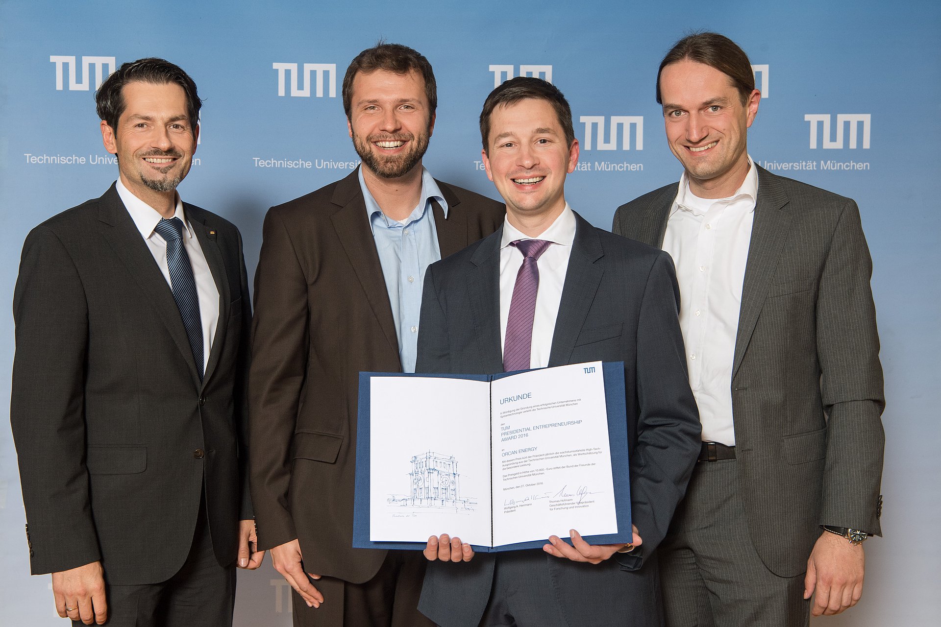Sieger des Entrepreneurship Awards 2016 Sieger des Entrepreneurship Awards 2016