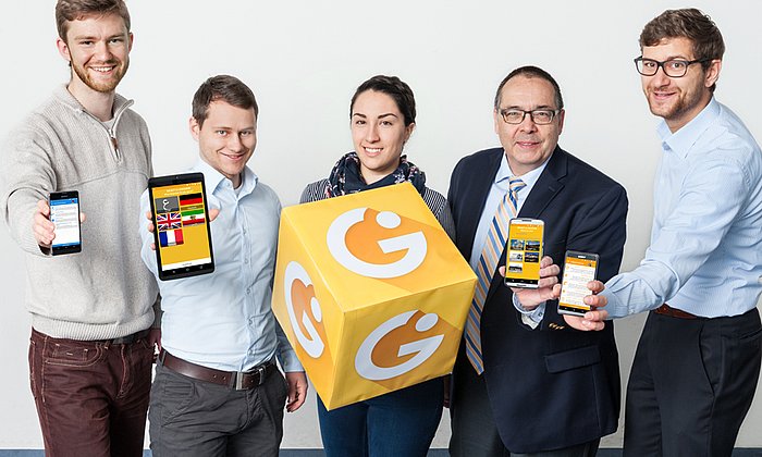 Martin Schrimpf, Maximilian Schreieck, Julia Götz, Prof. Helmut Krcmar and Dr. Manuel Wiesche.