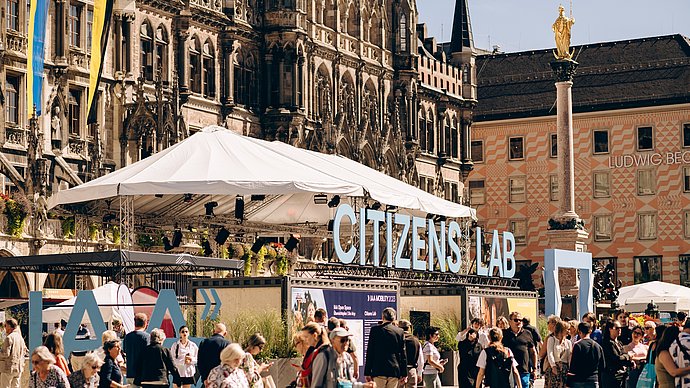 Citizens Lab auf dem Marienplatz