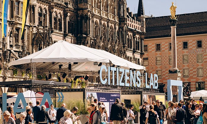 Citizens Lab auf dem Marienplatz