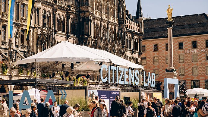 Citizens Lab on Marienplatz