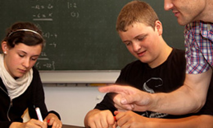 Two Students studying