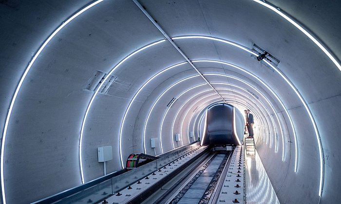 Test tube section for the Hyperloop