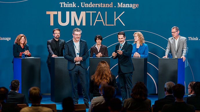 Diskussion beim TUM Talk