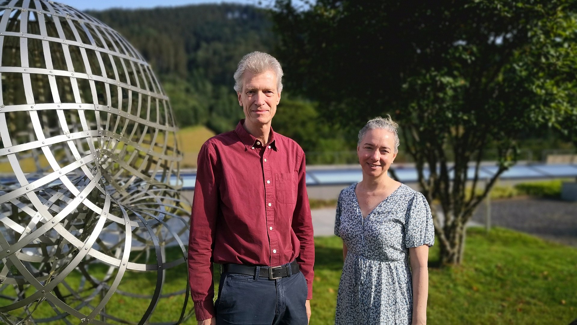 Gregor Kemper, a professor of algorithmic algebra at TUM and Mireille Boutin, a professor of discrete algebra and geometry at TU/e Gregor Kemper, a professor of algorithmic algebra at TUM and Mireille Boutin, a professor of discrete algebra and geometry at TU/e