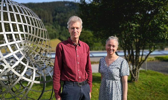 Gregor Kemper, Professor für algorithmische Algebra an der TUM und Mireille Boutin, Professorin für diskrete Algebra und Geometrie an der TU/e