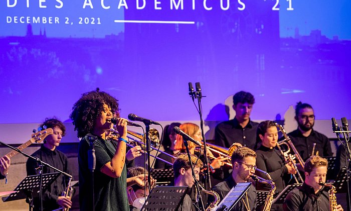 Die TUM Jazzband spielt beim Dies Academicus 2021 der Technischen Universität München.