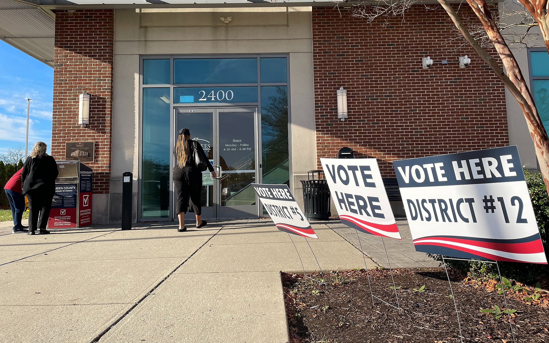 US election US polling station