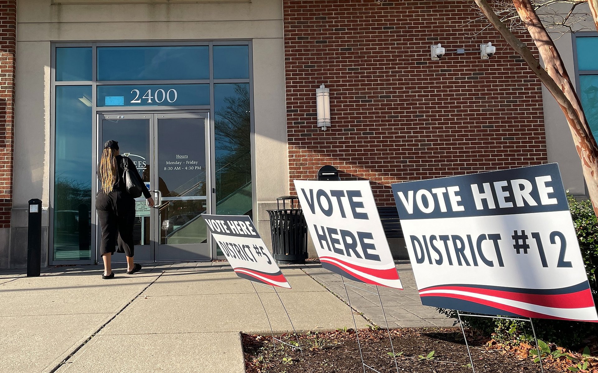 US polling station