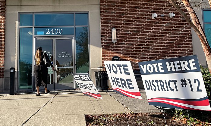 US polling station