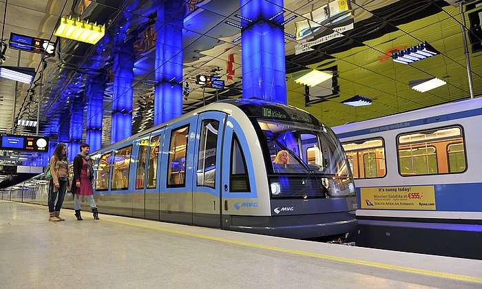 Der U-Bahnhof Münchner Freiheit.