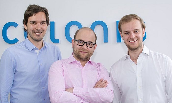 Co-Founder and Co-CEO of Celonis (from left to right): Martin Klenk, Bastian Nominacher, Alexander Rinke.