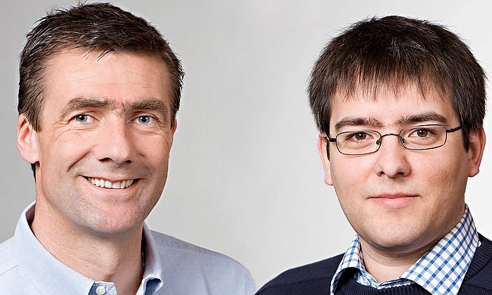 Prof. Thorsten Bach (links) und Prof. Thomas Neumann