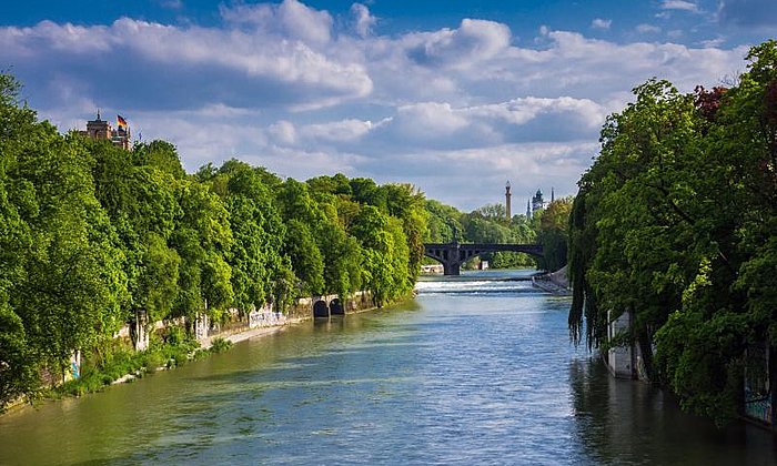 The Bavarian river Isar.
