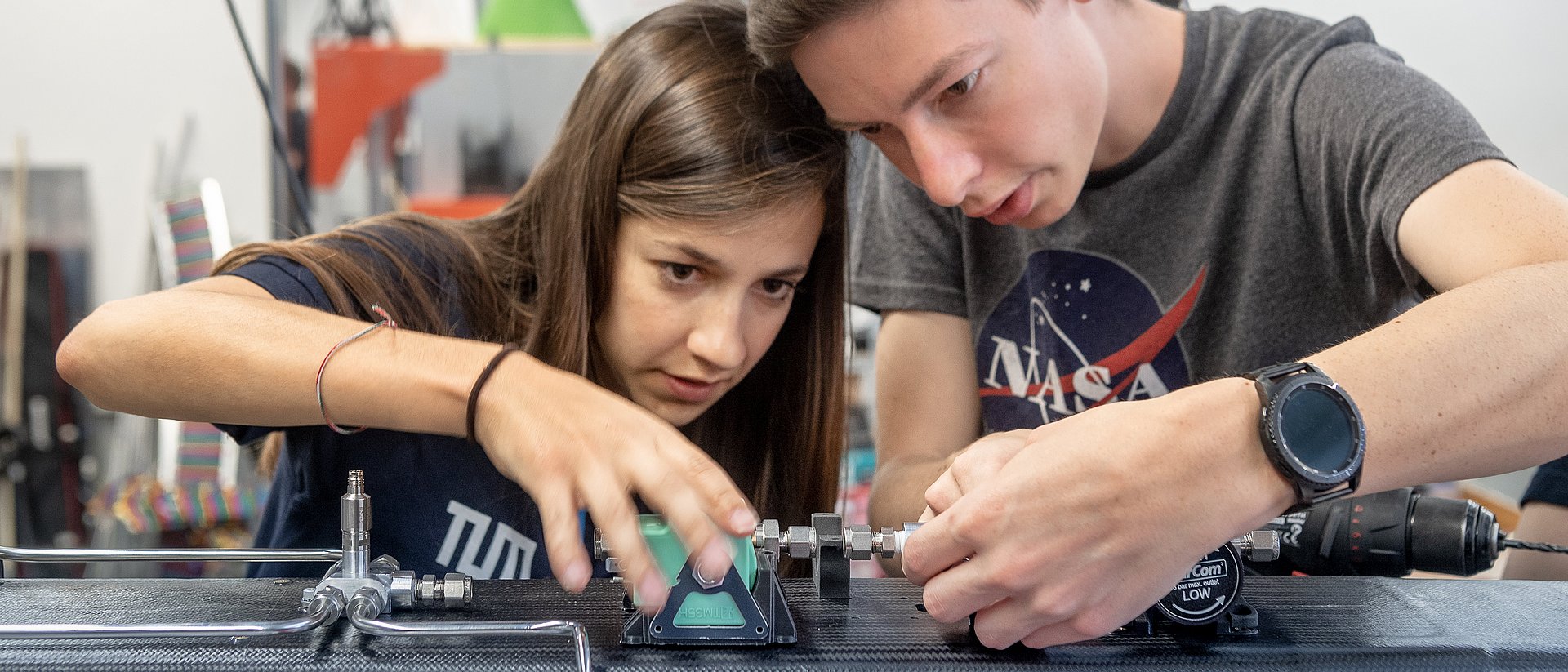 Students of the Hyperloop project team