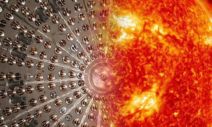  Mit dem Borexino-Detektor ist es einem Physik-Team gelungen, Neutrinos aus den beiden Fusions-Zyklen der Sonne nachzuweisen.