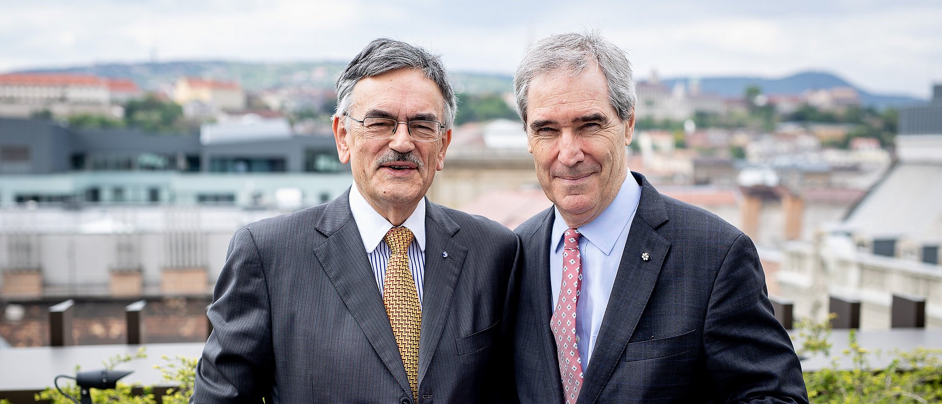 TUM-Präsident Wolfgang A. Herrmann (links) und CEU-Rektor Michael Ignatieff.