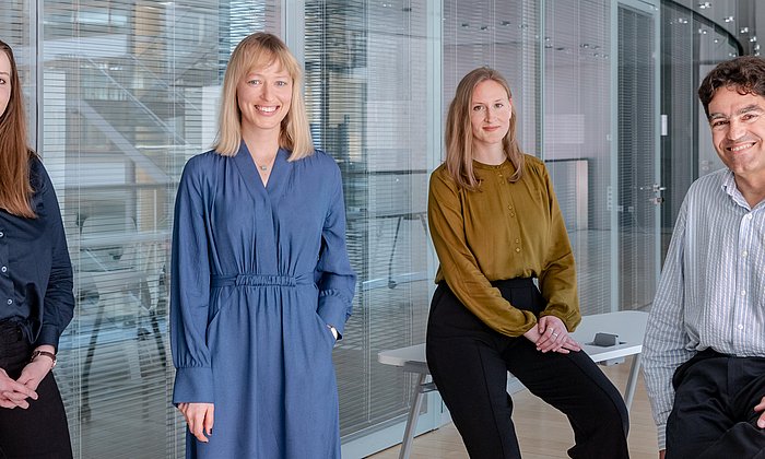 Hannah Prince, Janina Steinert, Henrike Sternberg and Tim Büthe at the TUM School of Social Science and Technology