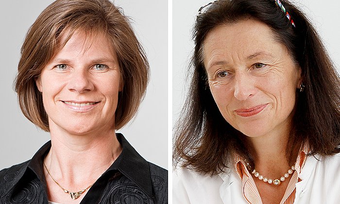 Prof. Ulrike Protzer, TUM-Lehrstuhl für Virologie, und Dr. Hedwig Roggendorf, Leiterin der Impfsprechstunde am Klinikum rechts der Isar.  (Bilder: A. Heddergott, TUM / M. Stobrawe, MRI)