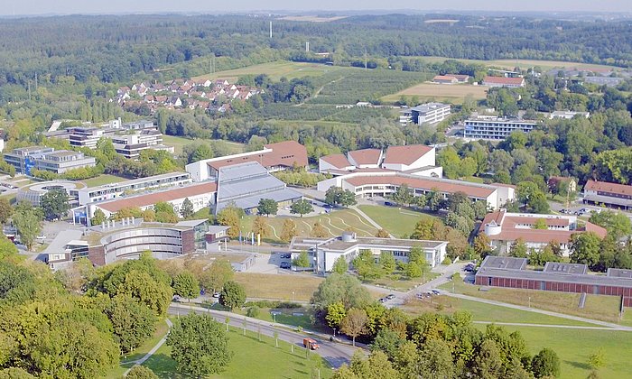 Aerial view of the Weihenstephan Campus, where the new building will be errected.