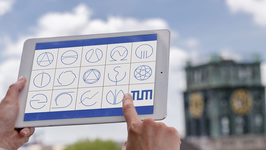 All faculties at a glance: the new app “TUM Interaktiv”. (Photo: Andreas Heddergott)