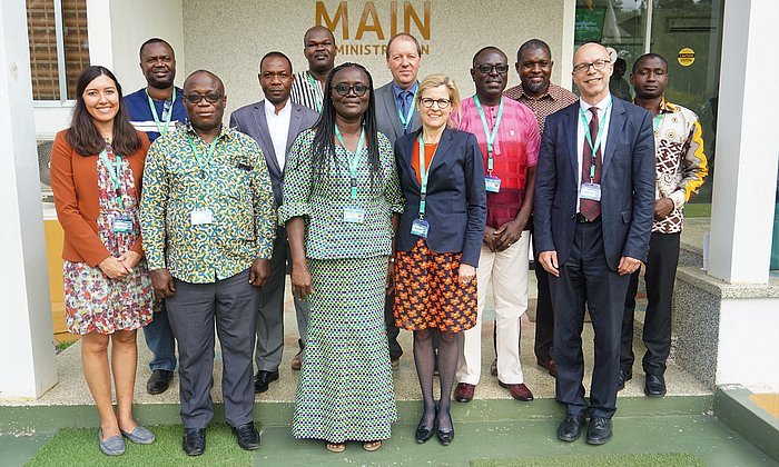 Professor Rita Akosua Dickson (center), Pro Vice-Chancellor of KNUST, welcomed  the TUM delegation. (Picture: TUM International Center)