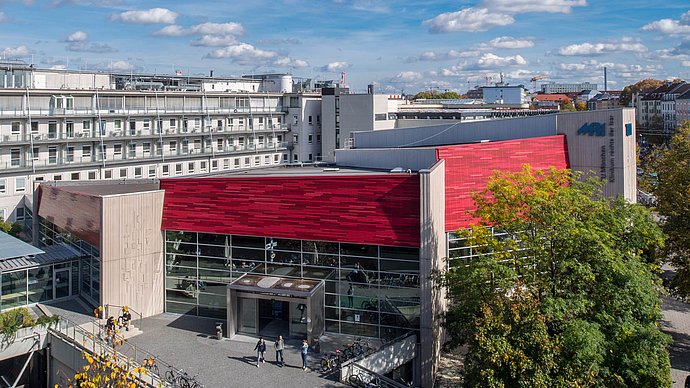 Klinikum rechts der Isar seen from above