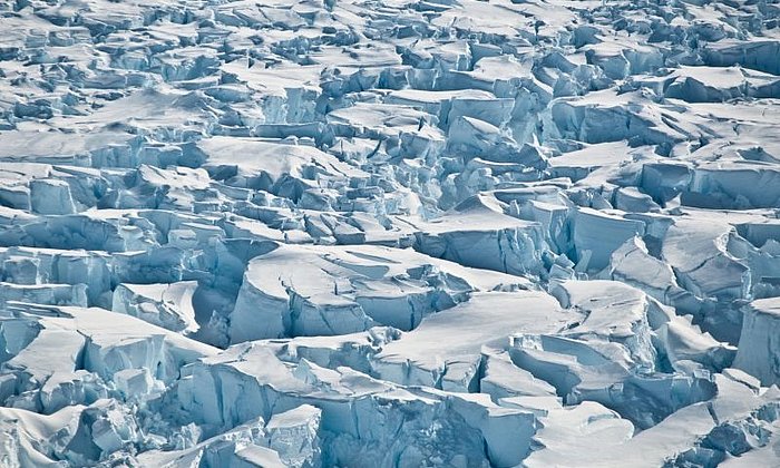Gletscherspalten in der West-Antarktis.
