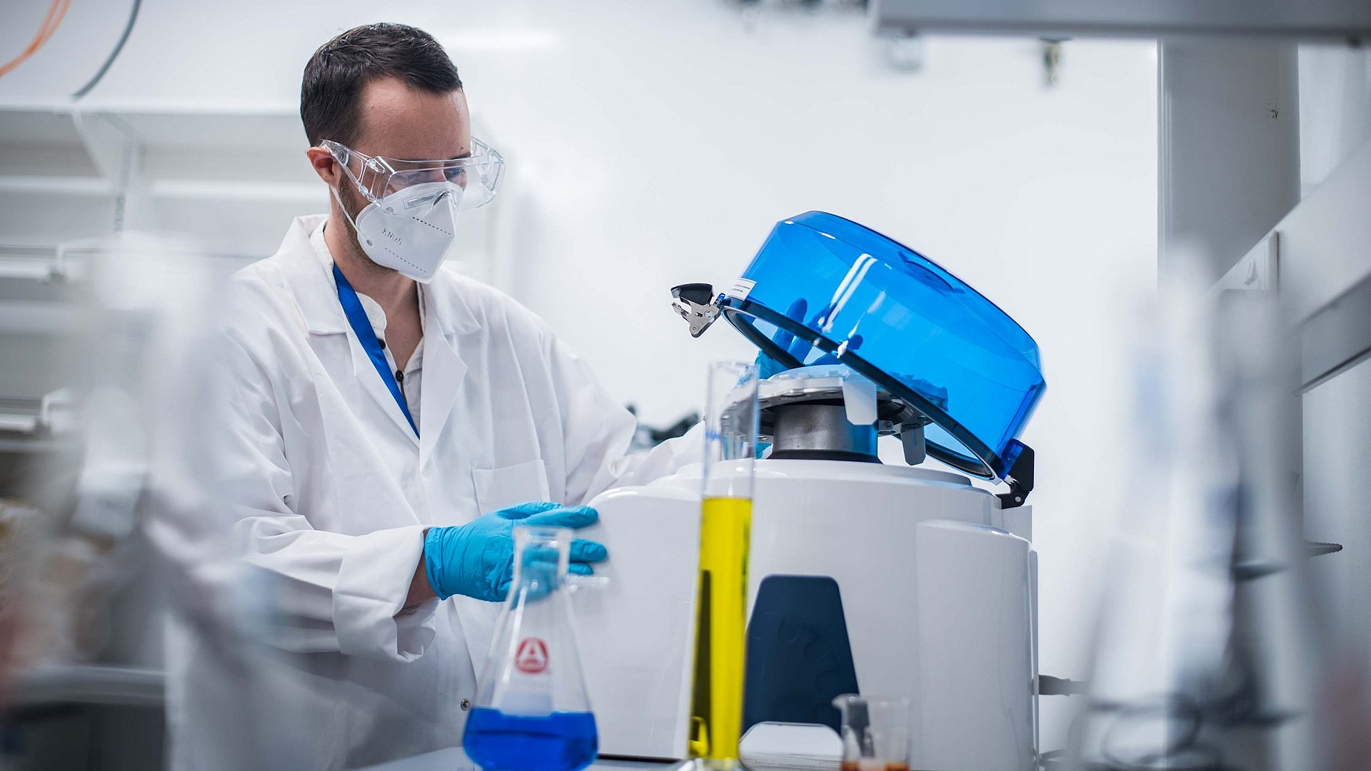 Researcher in a lab