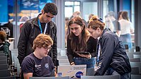 Students at the Space Station Design Workshop